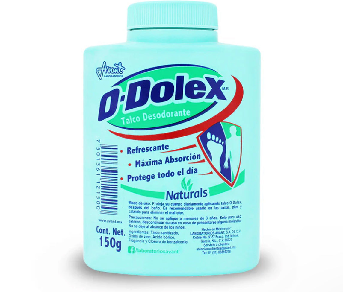 O-Dolex Natural Talco Desodorante 150g