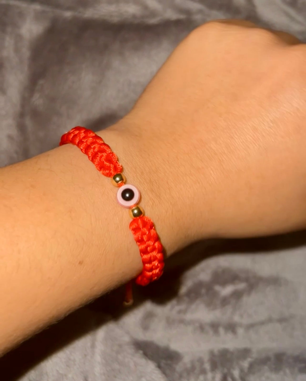 Pulsera gruesa de mal de ojo 🧿 Rojo ❤️